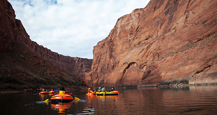 River rafting on Colorado River