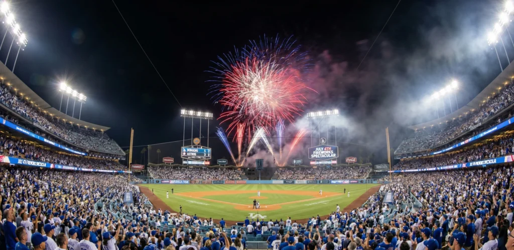 Dodgers vs Astros Fireworks Game