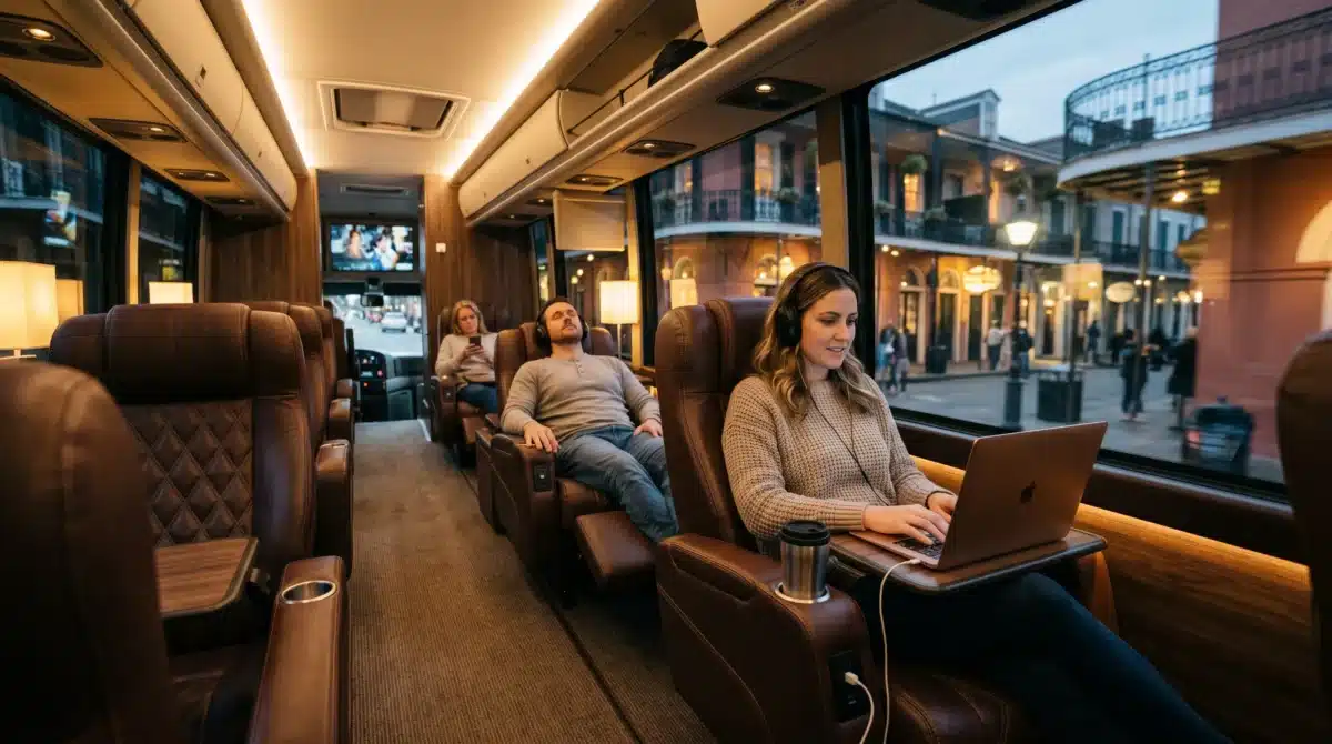 9 Luxury New Orleans Charter Bus Amenities That Make Group Travel Better