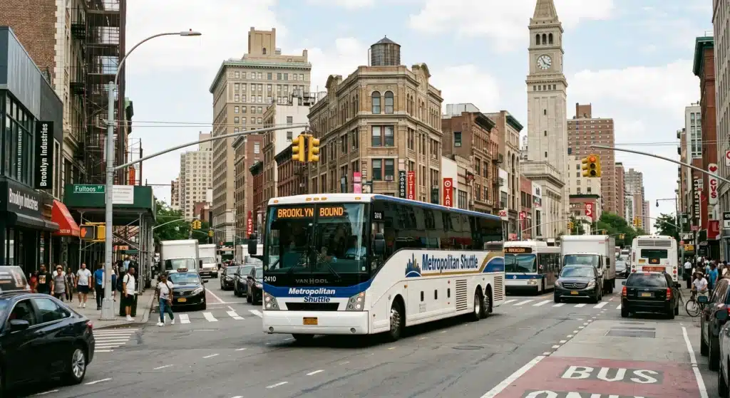 Bus Dowtown Brooklyn