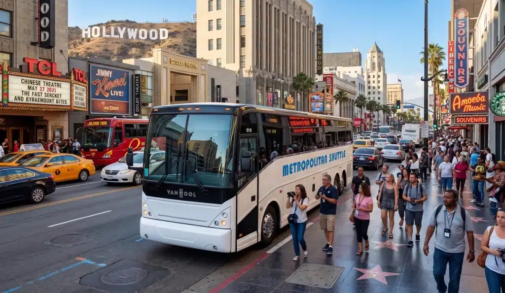 Metro Shuttle bus in Hollywood