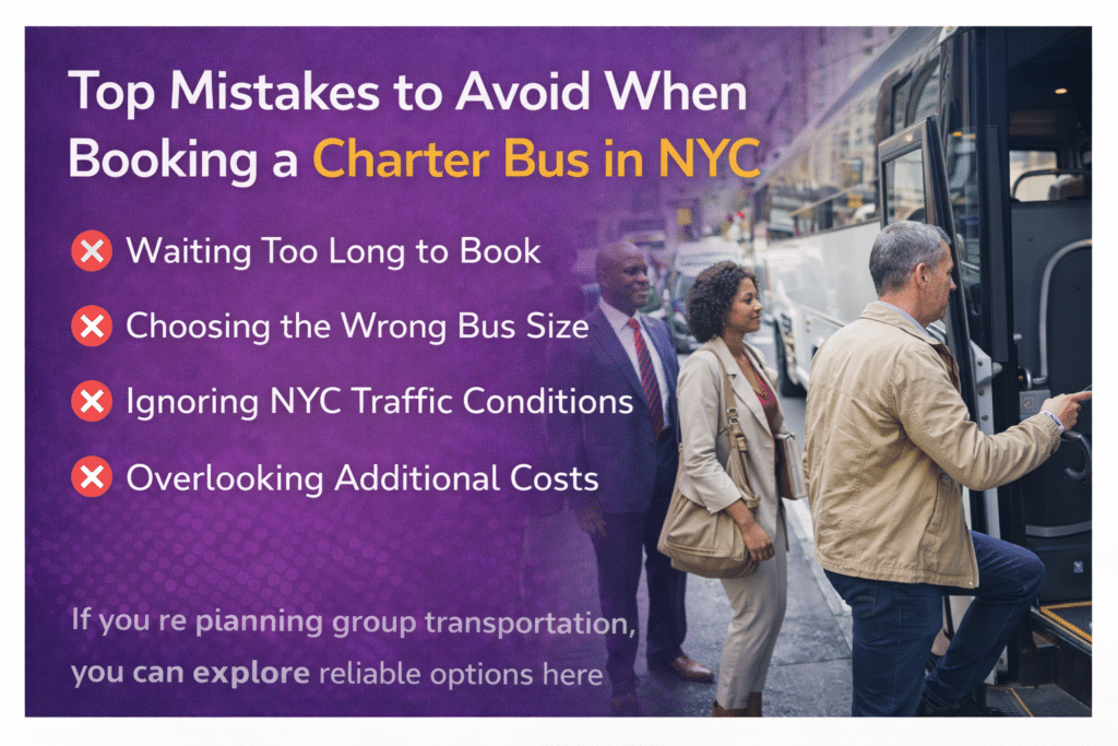 Top Mistakes to Avoid When Booking a Charter Bus in NYC