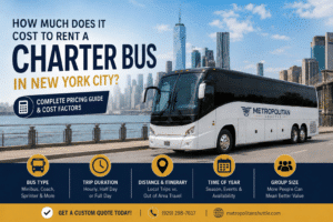 What a charter bus really costs in NYC (2026 prices)