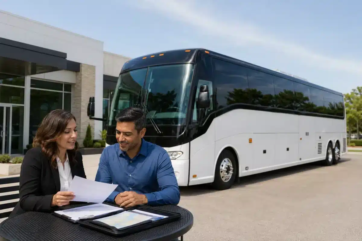What's included in a charter bus price, and what costs extra?