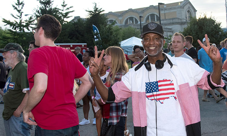 A gentleman with a USA shirt at 2016 Fair St. Louis